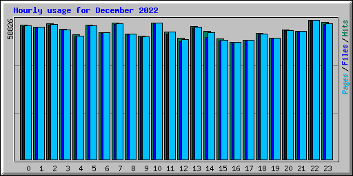 Hourly usage for December 2022