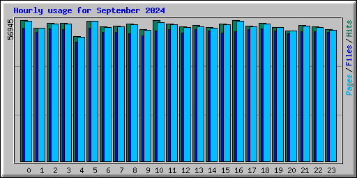 Hourly usage for September 2024